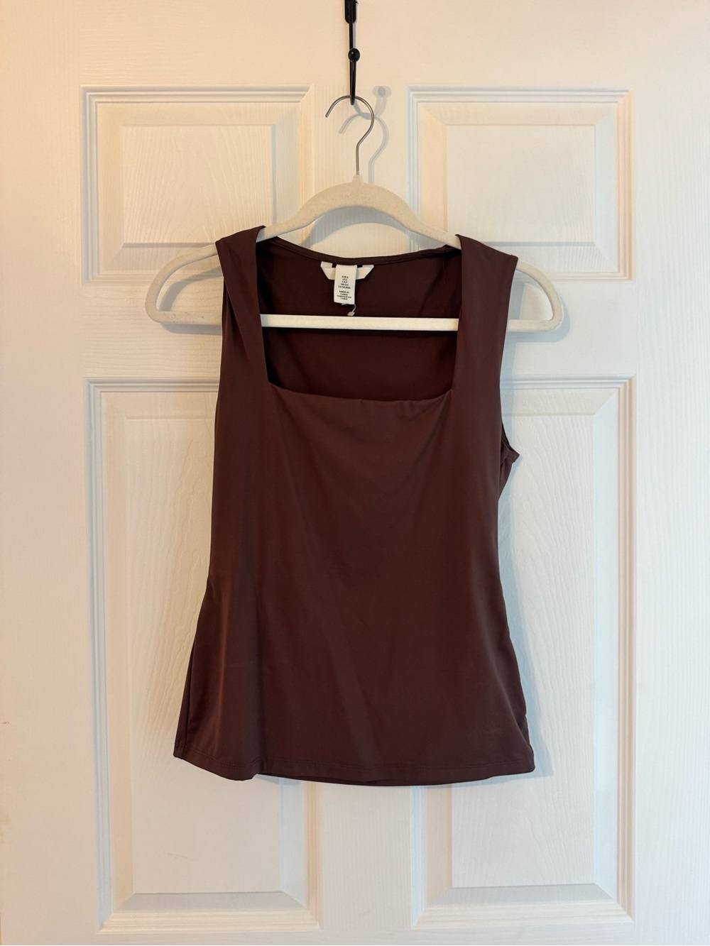 H&M Square-Neck Tank Top - Chocolate Brown Size M